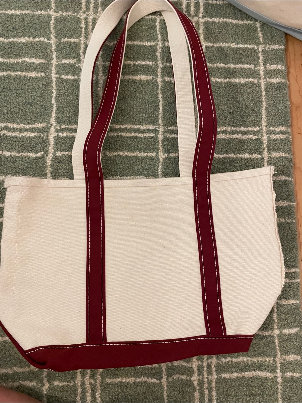 LLBean maroon tote